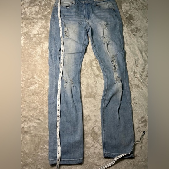 Light Wash Ripped Jeans - Picture 2 of 4